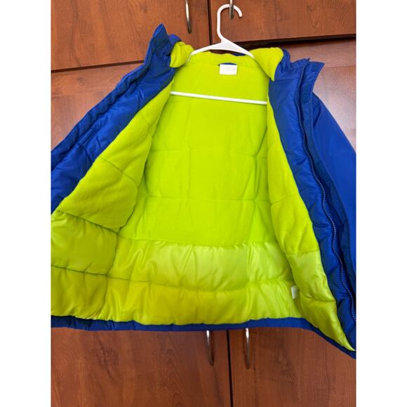 Crazy 8 Youth Puffy Snow Winter Jacket Size 10 12  blue green - Picture 6 of 7
